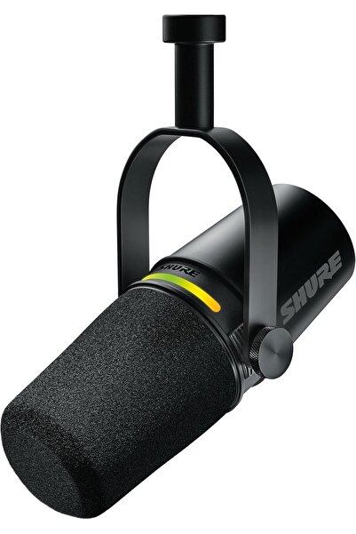 Shure MV7+ Podcast Microphone, Enhanced Sound, LED Touch Panel, USB-C and XLR...