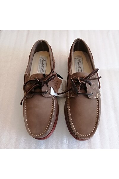 Butik Tülin Unisex Genuine Calfskin Oil Dark Beige Hand-Stitched Soft Non-Sli...