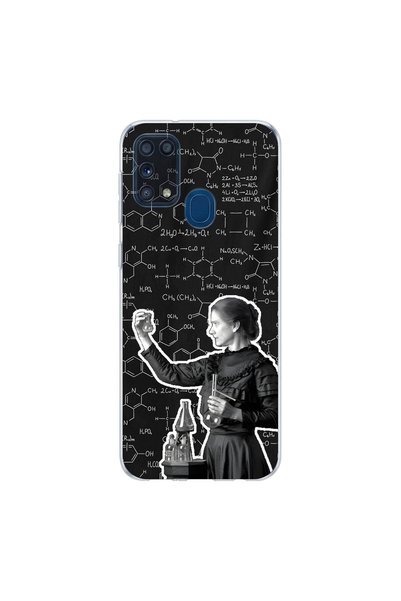 PPKin Samsung Galaxy M31 Compatible Scientist 3 Design Transparent Case