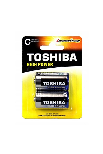 OEM Set 2 baterii TOSHIBA LR14 C 1.5V High Power alcaline, performanta durabila