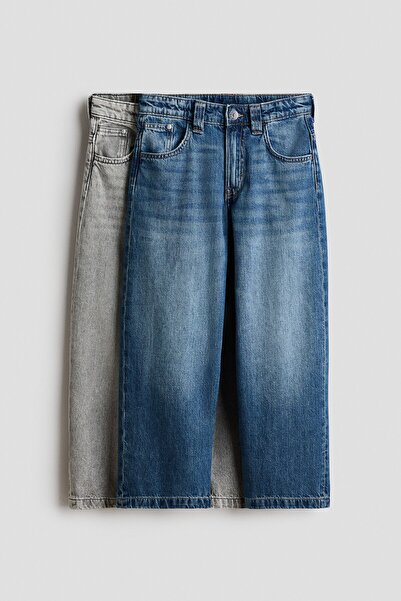 H&M 2'li Baggy Fit Jeans