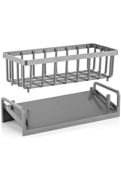 Yıldızan Sink Organizer Countertop Abs Plastic Kitchen Organizer Bathroom Org...
