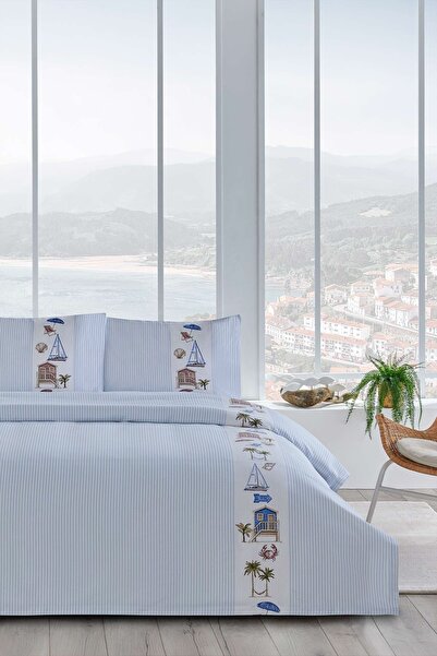 FLORETTA Strandhus Tek Kişilik Pike Takımı