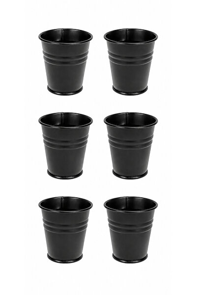 Comprox 6 Adet Siyah Mini Metal Kova – Çok Amaçlı Dekoratif Kullanım