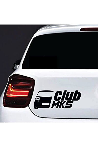 Amo-Stickers Sticker Volkswagen Mk5 Club 30cm Black
