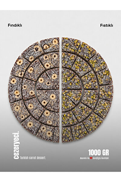 Cezeryeci Fındıklı Antep Fıstıklı 2'li Gurme Cezerye Paketi 1000 Gr