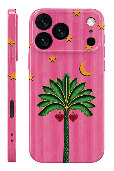 WANNA PROTECT iPhone 17 Pro Max Palm Protect Slim Parlak Tam Kaplayan Baskı K...