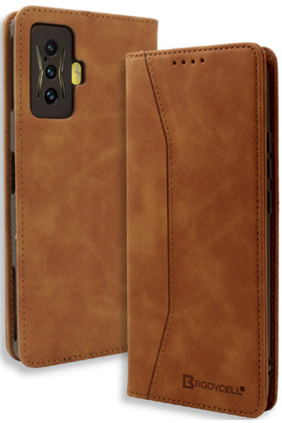Bodycell Θήκη - Πορτοφόλι Xiaomi Poco F4 GT - Brown