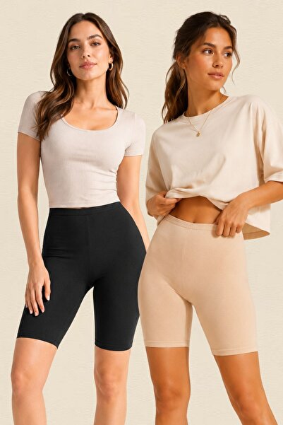 fevien 2-Pack Advantage Women's Cotton Jacquard Elastic Waist Lycra Comfortab...