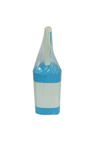 Generic Brand مجموعة فرشاة المرحاض البلاستيكية الأنيقة ذات اللون المختلط ZP-150