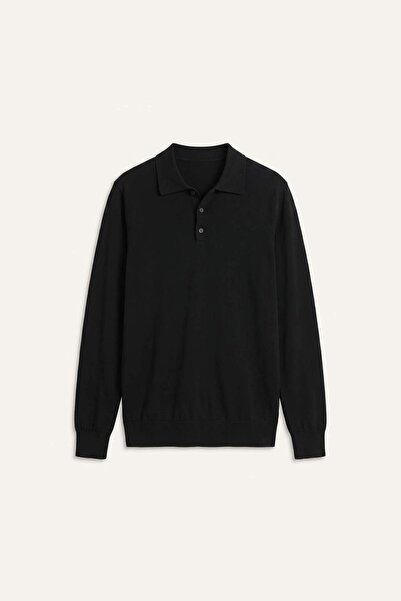 DeFacto Standard Fit Polo Collar Knitwear Sweater D0454Ax26Au
