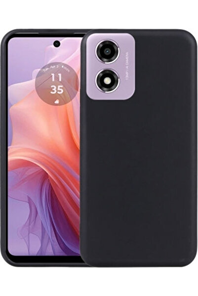 OEM Πίσω Κάλυμμα Σιλικόνης Μαύρο (Motorola Moto G24, G24 Power, G04, G04s, E1...