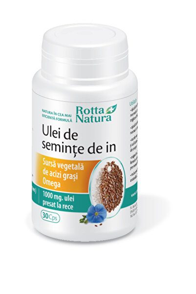 Rotta Natura Ulei Din Seminte De In 1000mg 30cps
