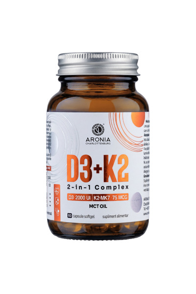 Aronia Charlottenburg Vitamina D3+K2 2 in 1 Complex 60cps