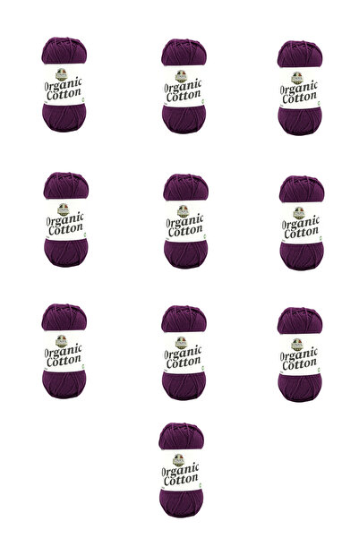 Etrofil 10 Pieces of Organic Cotton (76155) Plum Purple 100% Organic Cotton A...