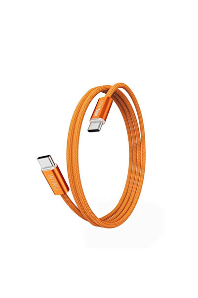 WIWU USB-C Essen Cable 1.5M 240W Nylon Braided Orange (C101)
