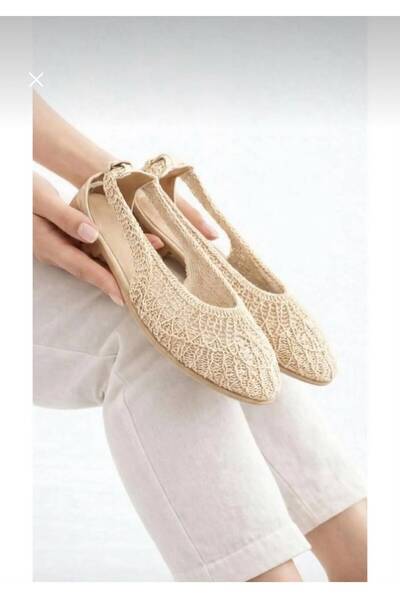 KANTEX Women's Knitted Ballerina Shoes Casual Comfortable Breathable Women's ...