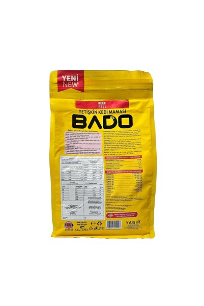 Bado ممتاز |   طعام جاف للقطط البالغة |   منتج معتمد عالي الجودة لراحة المنزل اليومية - 10 قطع