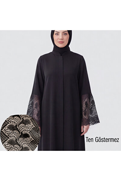 zeynep uyanık Kimono Sleeve Elegant Lace Special Design Ferace