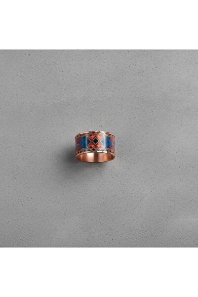 Erol Bakır New Series 1437 Bijouterie Ring 100% Hand Made Copper
