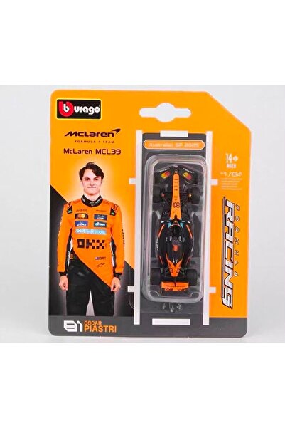 Burago Mclaren N ° 81 (2025) 1:64 - Oscar Piastri Model Car 1m