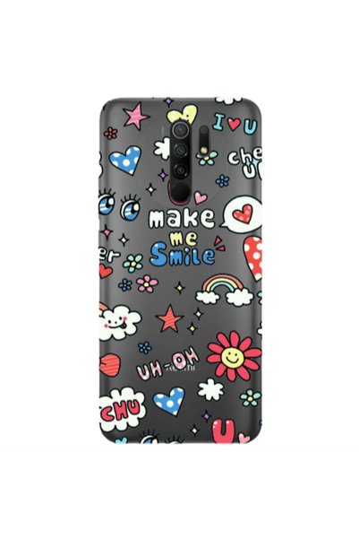 Other Xiaomi Redmi 9 Rainbow flowers Transparent Silicone TPU Θήκη