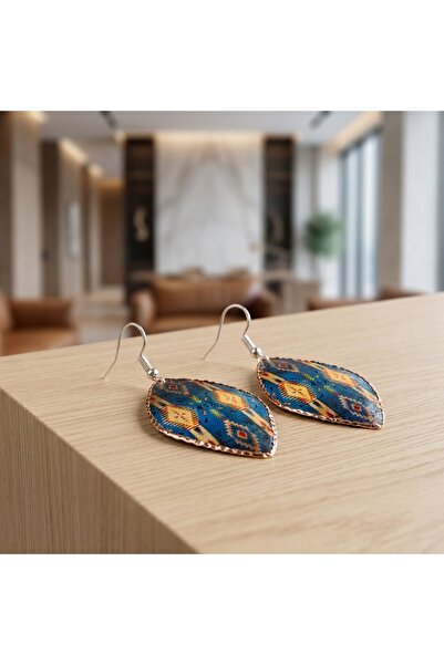 Erol Bakır New Series 1022 Bijouterie Earrings 100% Handmade Copper
