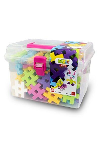 meli Set constructie creativa Maxi Edu, Meli, 110 piese, Plastic, Multicolor