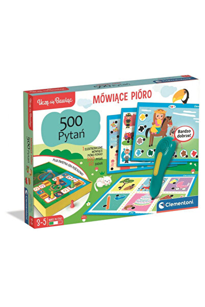 CLEMENTONI Joc educational cu stilou vorbitor 500 intrebari, pentru 3+ ani, c...
