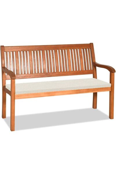 OEM Perna pentru bancă de grădină antiderapantă, confortabilă, bej, 100x30x5 cm