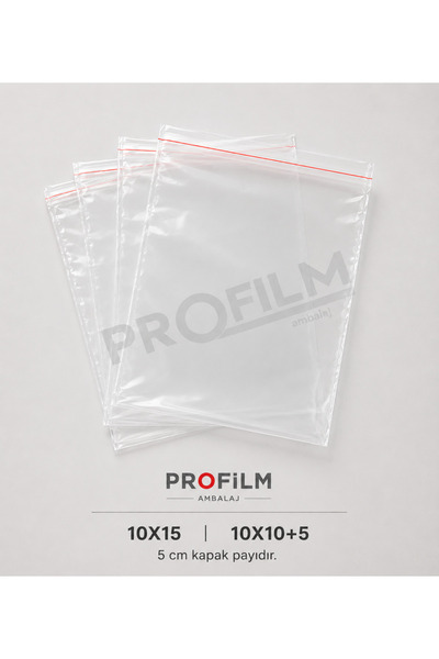 Genel Markalar Hediyelik poşet 500 Adet 10X15 cm bantlı yapışkanlı șeffaf opp...