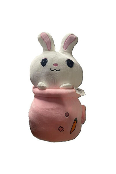 ROZETTE Figurina iepure in cana multicolor 45cm