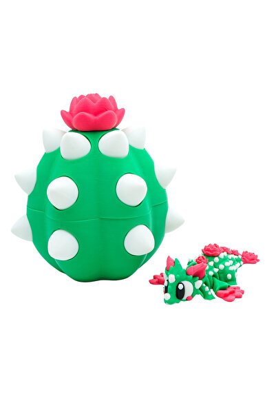 Eva Prints Set Mini Dragon Cactus cu Ou de Dragon, figurina articulata printa...
