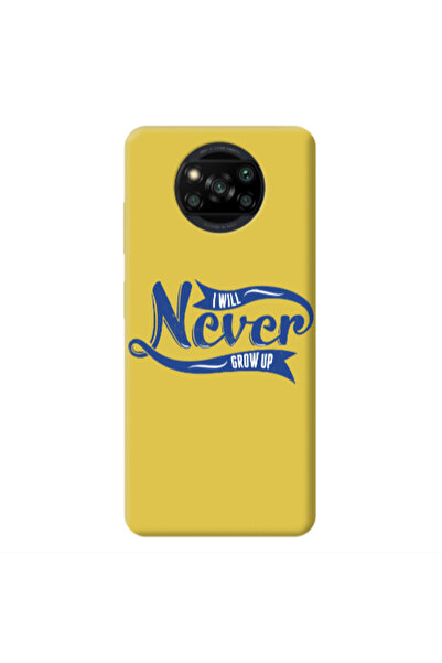 Other Xiaomi Poco X3 /X3 Pro I Will Never Grow Up Yellow Colored Silicone TPU...