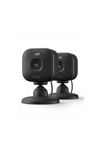 Blink Cameră de supraveghere Mini 2K, 2 bucăți, video 2K, zoom 4x, negru