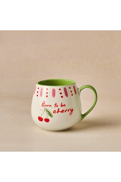 Karaca Cherry Time Mug Green 355 ml