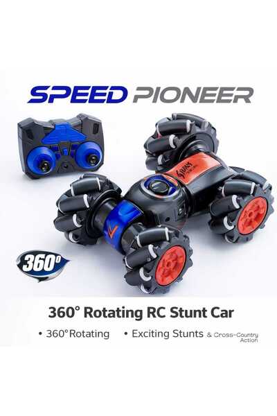 IQRAA Speed Pioneer 360° Rotating RC Stunt Car Remote Control Toy Car