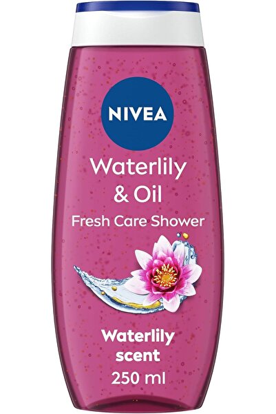 NIVEA Shower Gel Body Wash, Cleansing Waterlily & Oil with Caring Oil Pearls ...