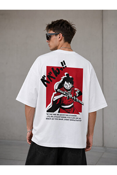 Nulivez One Piece Luffy Printed Oversize Unisex T-Shirt – Anime Themed Short ...