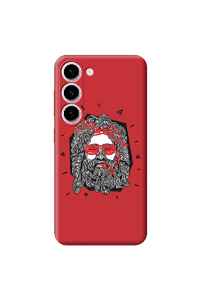 Other Samsung S23 Plus Cool glasses Red Colored Silicone TPU Θήκη