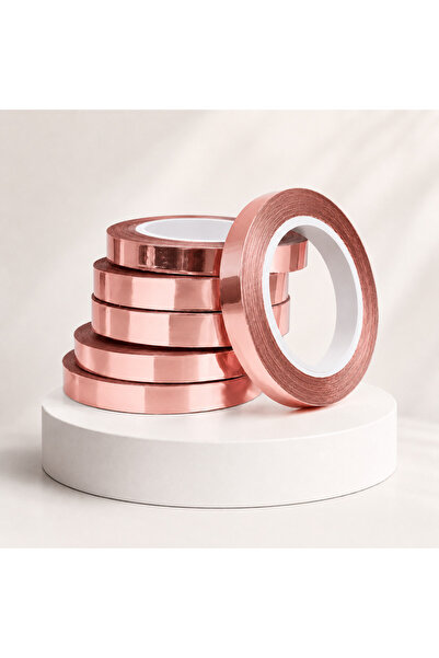 Balonsan Parlak Metalize Rose Gold Rafya 25 Metre 1 Adet - Balon İpi ve Hediy...