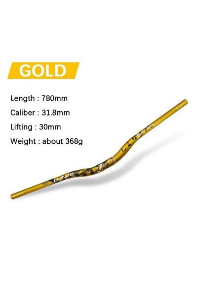 ROBESBON Lunje Bisiklet Alüminyum Gidon 780mm 31,8mm Bisiklet Direksiyon Yede...
