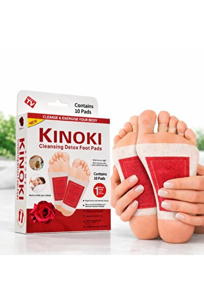 MACVI Set de 10 plasturi detox pentru picioare cu aromă de trandafir — Relaxa...