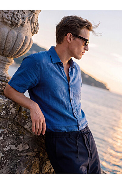 LC Waikiki Esvab • Modern & Distinctive Standard Fit 100% Linen Men's Shirt