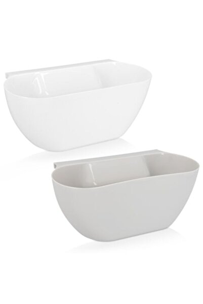 Navaris Set of 2x Kitchen waste collection bin, 4 liters, 29 x 12 x 11 cm, 46...