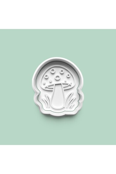 AKTASTORE Mushroom Figure Cookie Mold and Sugar Dough Mold 0967-4