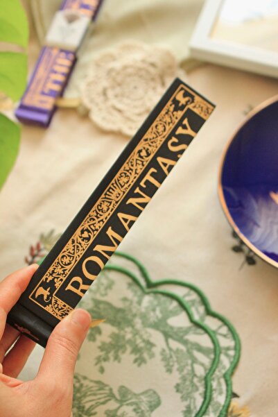 Nova Crafts IF Siyah Kitap Sayfa Hediyelik Yelpaze Romantasy