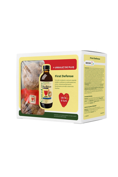 CHILDLIFE ESSENTIALS Pachet Sirop First Defense pentru Copii 118.5 ml + Ursul...