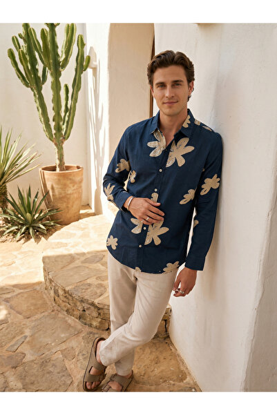 TRULOOM By Styli Men Relaxed Floral Print Casual Shirt