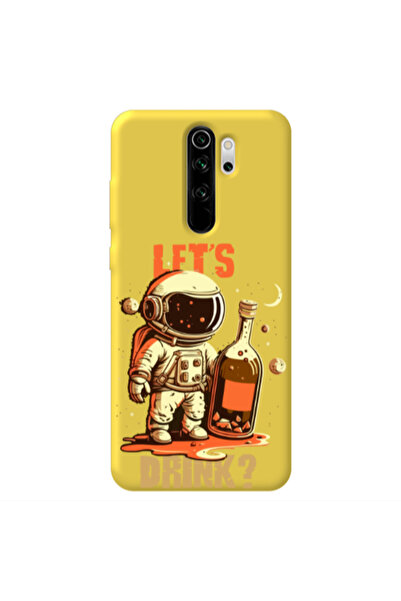 Other Xiaomi Redmi Note 8 Pro Lets drink Yellow Colored Silicone TPU Θήκη